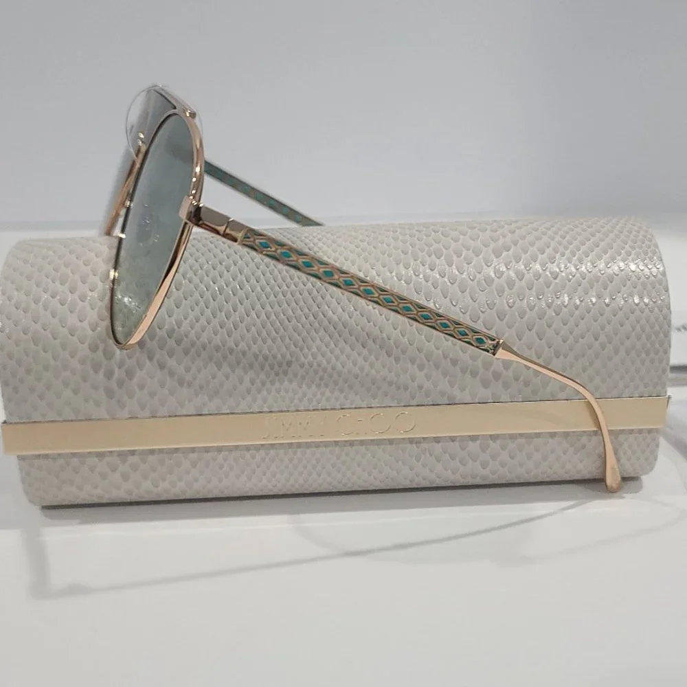 NEW ⭐ Jimmy Choo Sunglasses AVE/S PEF EZ 58 - 15 - 140 NEW WITH JC Case, Cloth